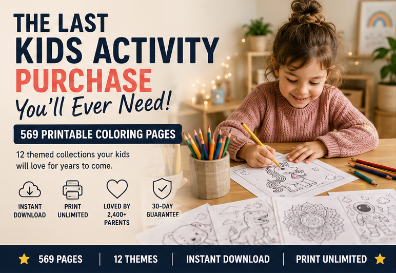 Quiet Page Complete Collection — All 12 Screen-Free Collections (569 Pages)