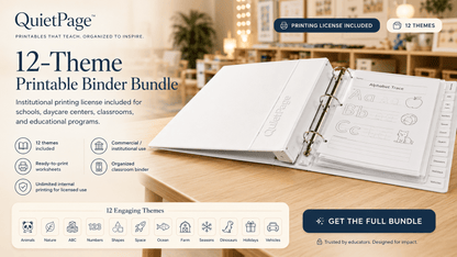 QuietPage™ Classroom & Daycare Premium Unlimited Printing License