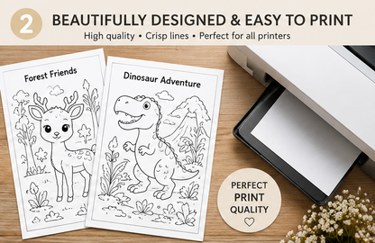Quiet Page General Coloring Activity Bundle — 39 Screen-Free Printable Pages