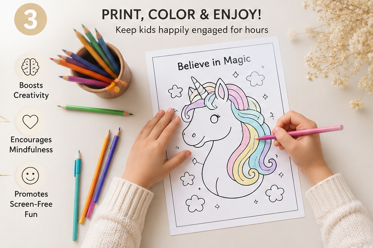 Quiet Page General Coloring Activity Bundle — 39 Screen-Free Printable Pages